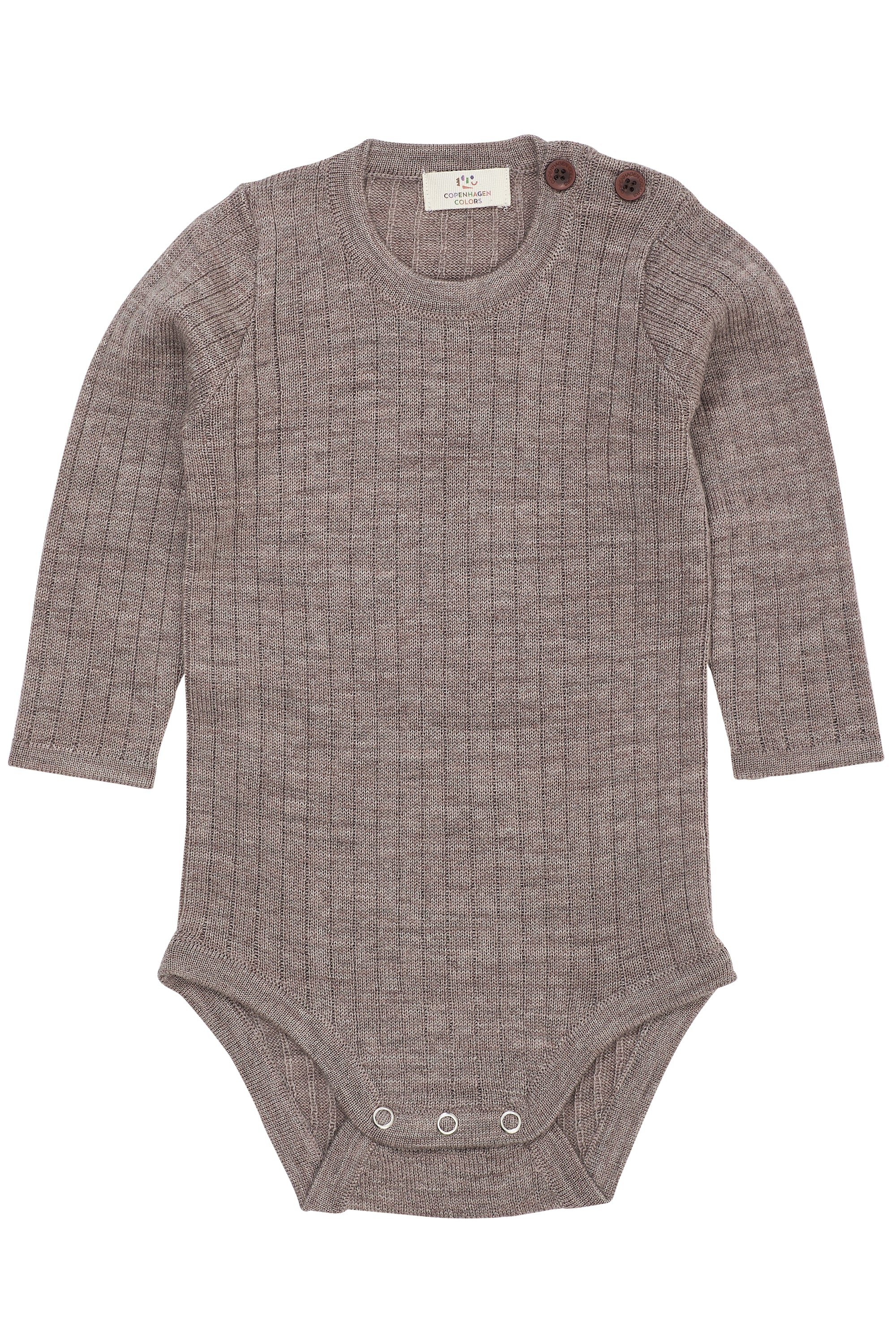 copenhagen colors rib romper bruin