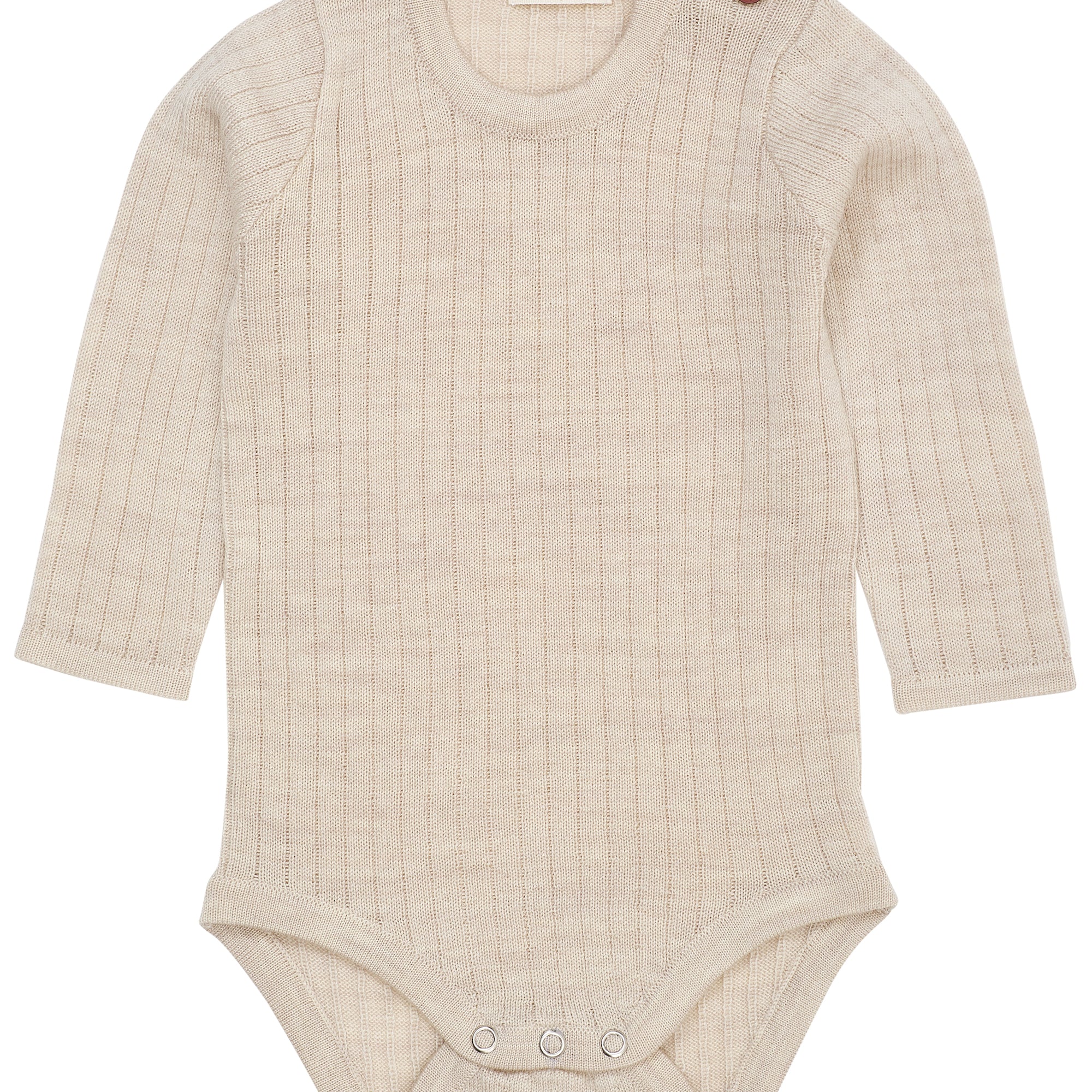 copenhagen colors rib romper merino beige