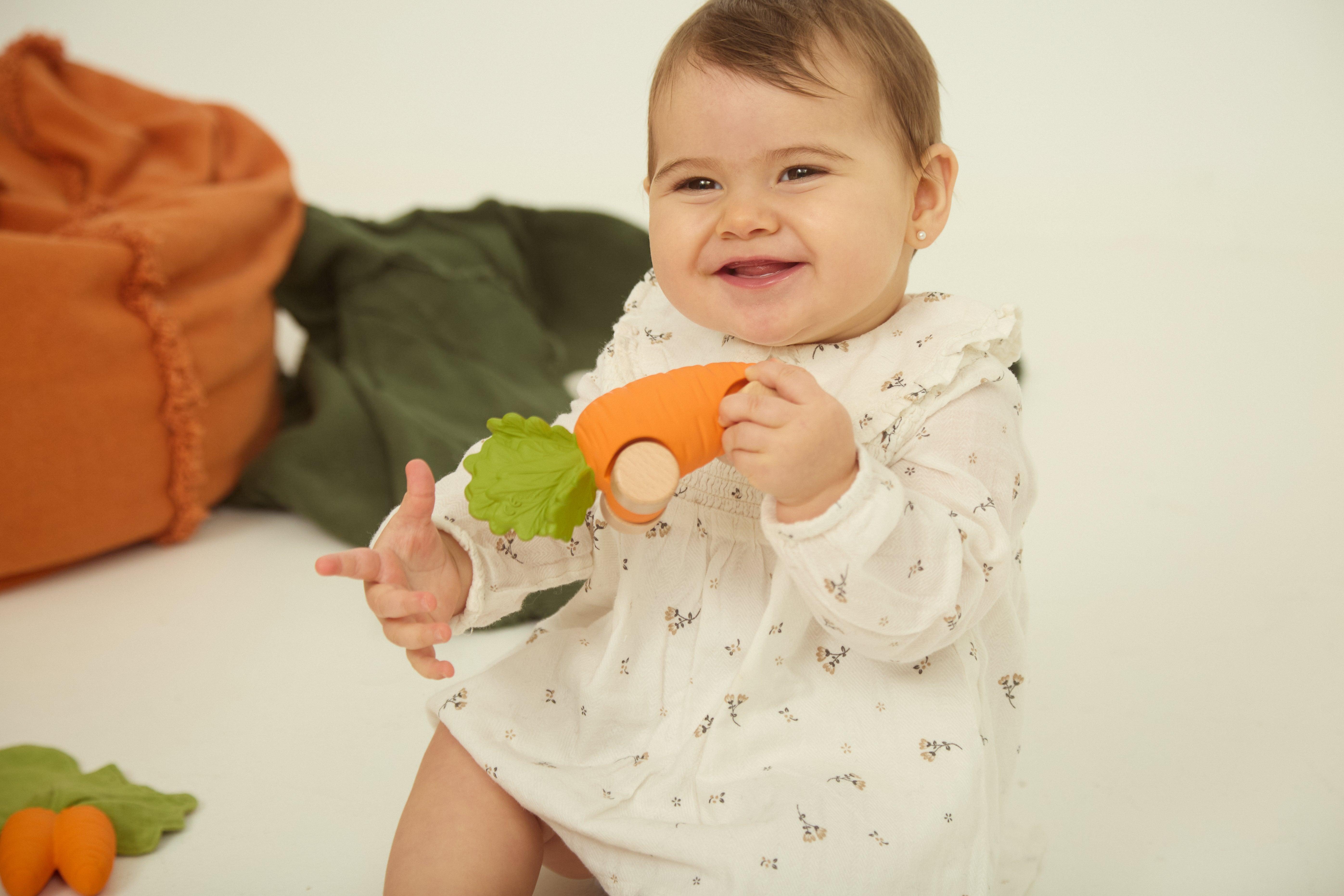 Oli & Carol Cathy the Carrot 2-in-1 Auto & Bijtspeeltje - Nichi Baby Store