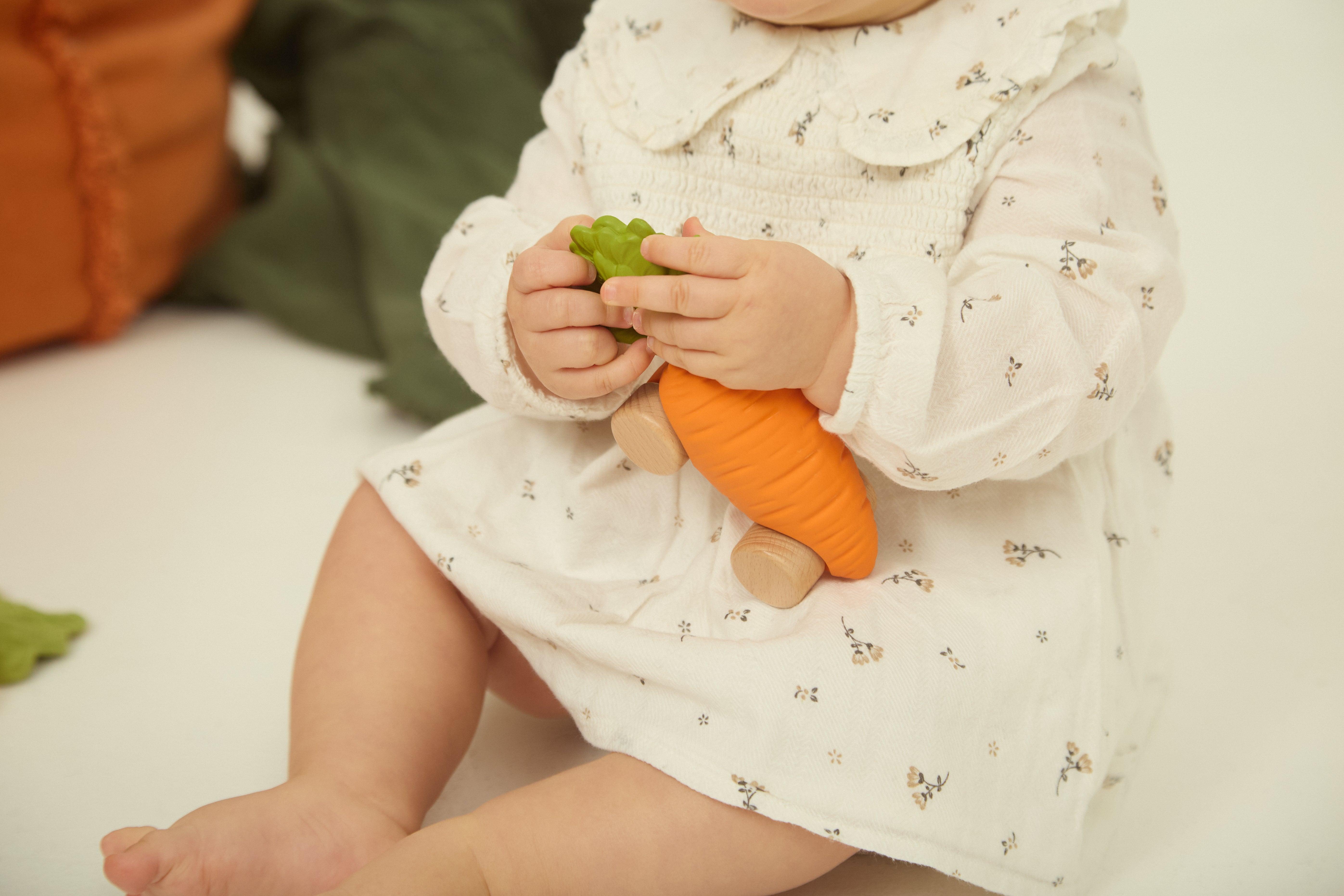 Oli & Carol Cathy the Carrot 2-in-1 Auto & Bijtspeeltje - Nichi Baby Store