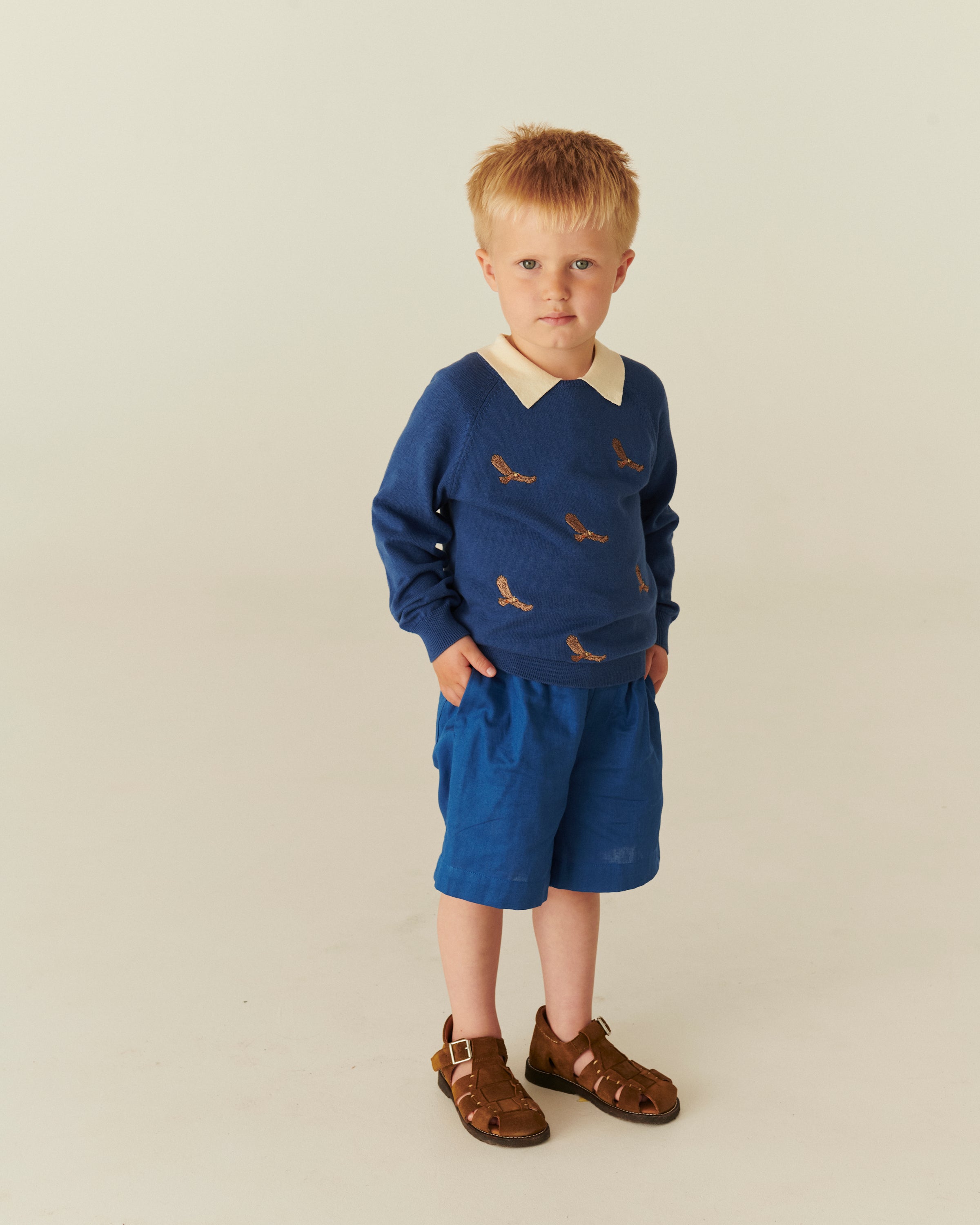 copenhagen colors katoenen short ocean blue 