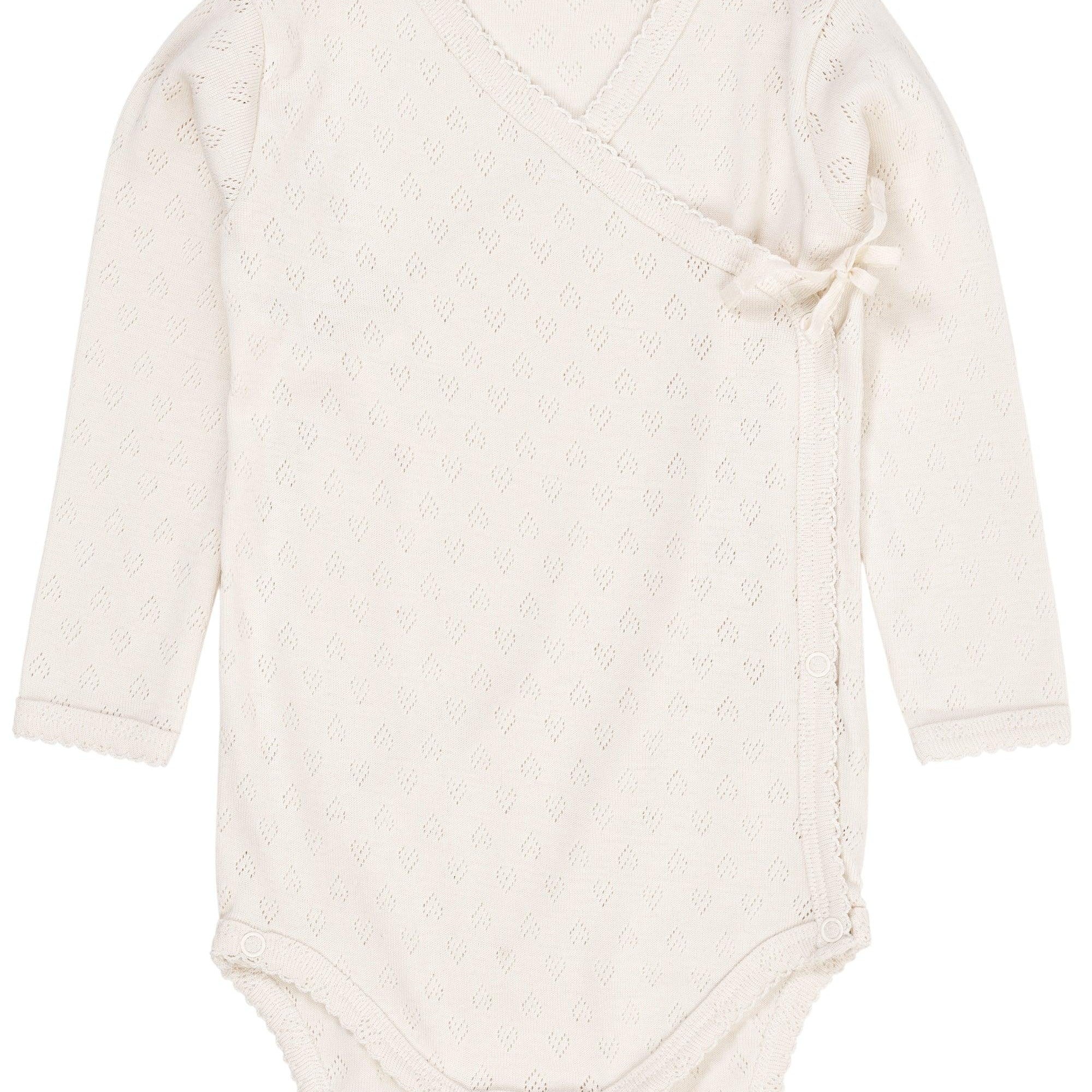 Copenhagen Colors Pointelle Heart Overslagromper - Nichi Baby Store