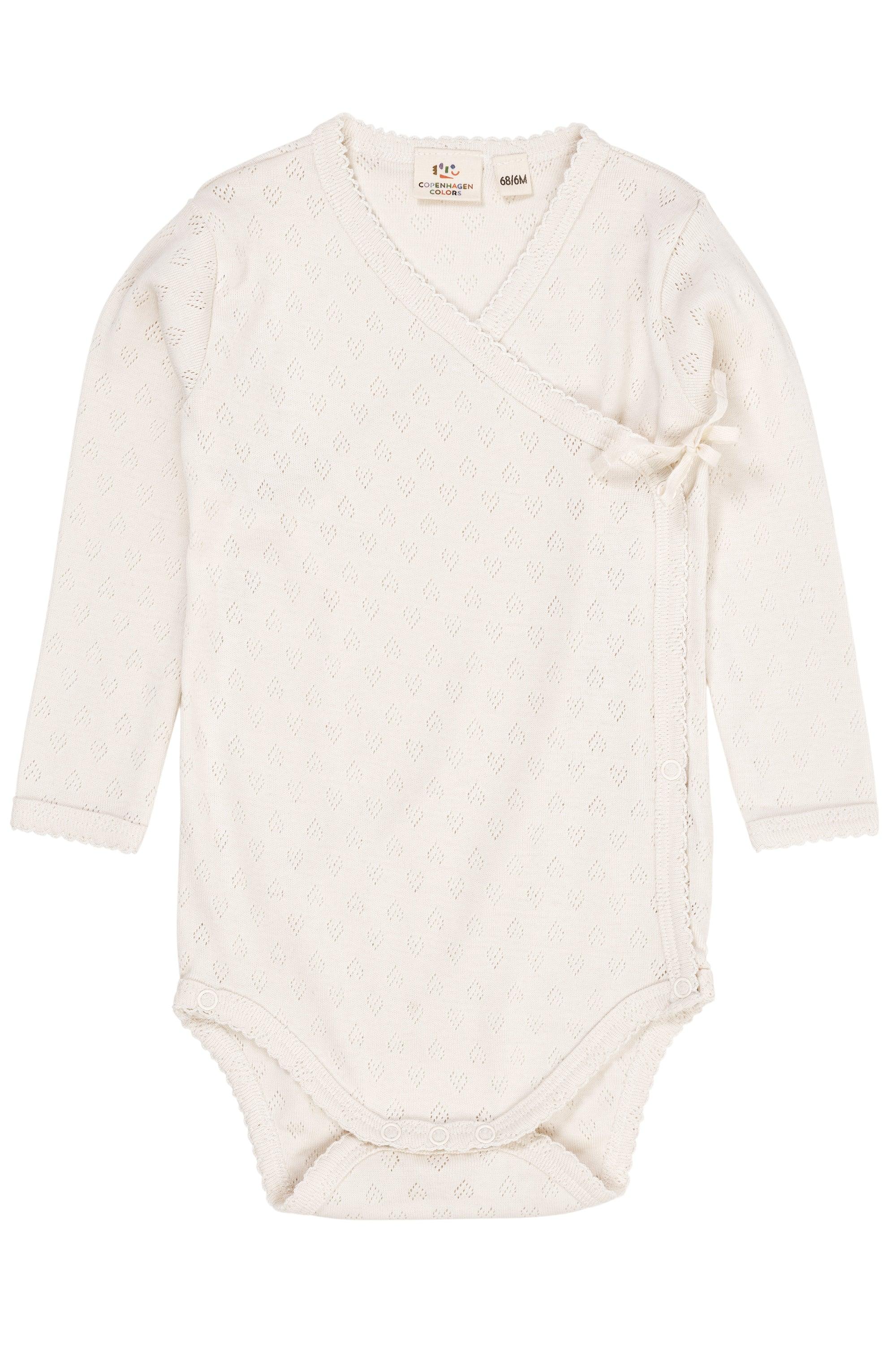 Copenhagen Colors Pointelle Heart Overslagromper - Nichi Baby Store