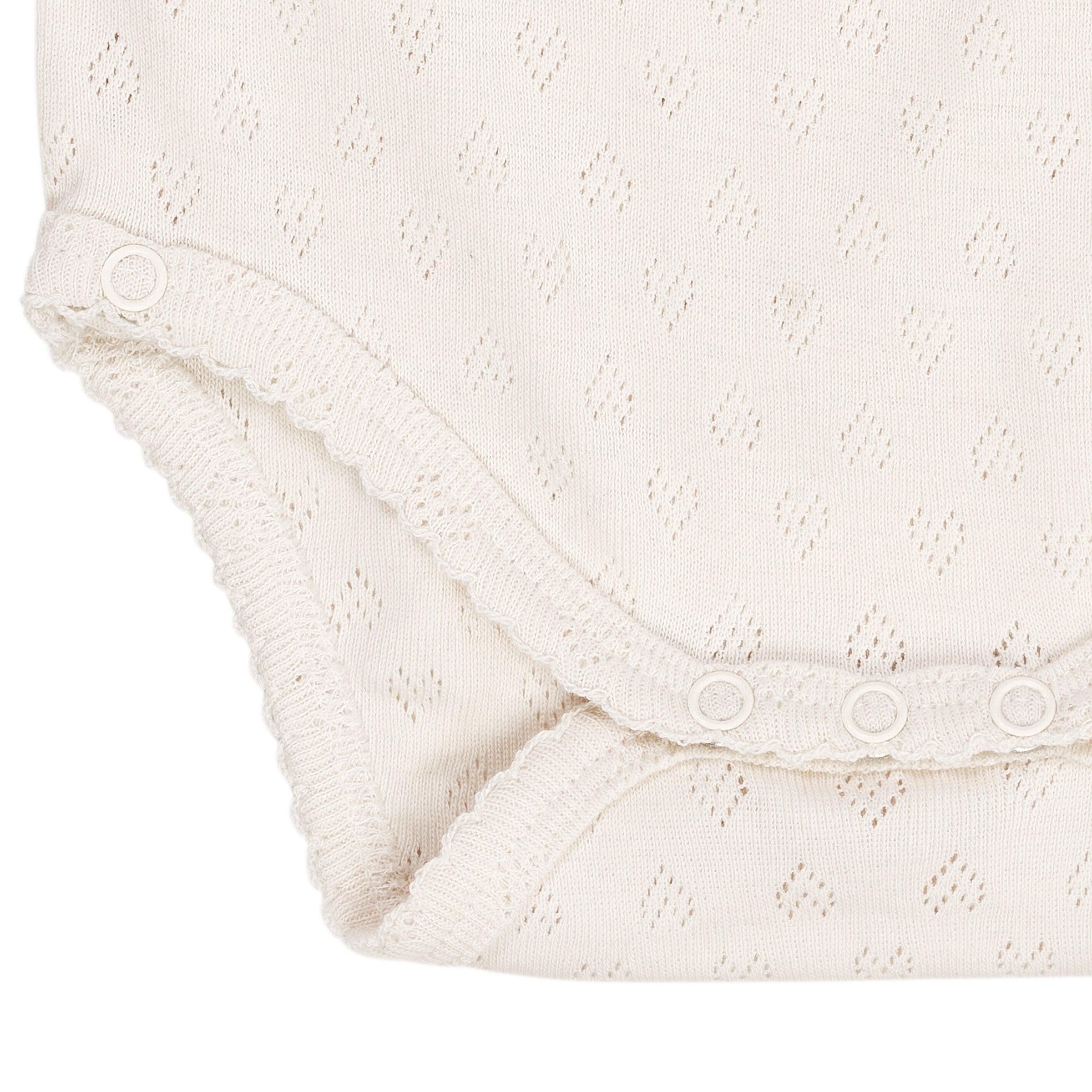 Copenhagen Colors Pointelle Heart Overslagromper - Nichi Baby Store