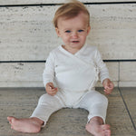 Copenhagen Colors Pointelle Heart Overslagromper - Nichi Baby Store
