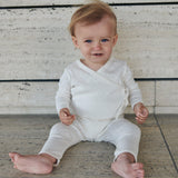 Copenhagen Colors Pointelle Heart Overslagromper - Nichi Baby Store