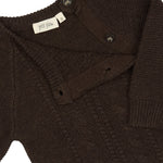 Petit piao daqo knit jumper brown