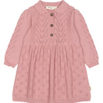 Petit Piao Daimi knit dress pink