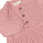 Petit Piao gebreide jurk roze
