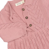 Petit Piao gebreide jurk roze