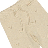 Petit Piao daqa gebreide broek beige