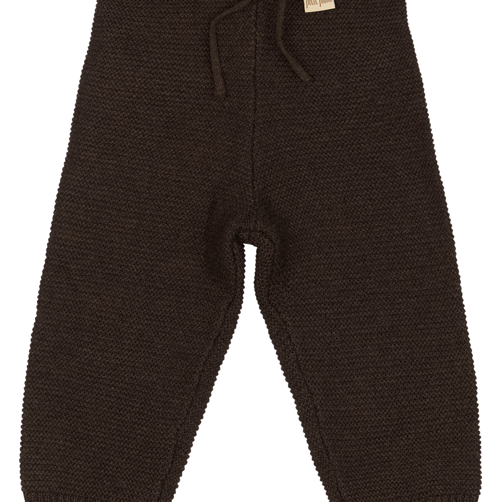 Petit Piao daqo knit pants brown