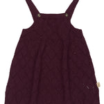 Petit Piao Dalia knit dress dark grape