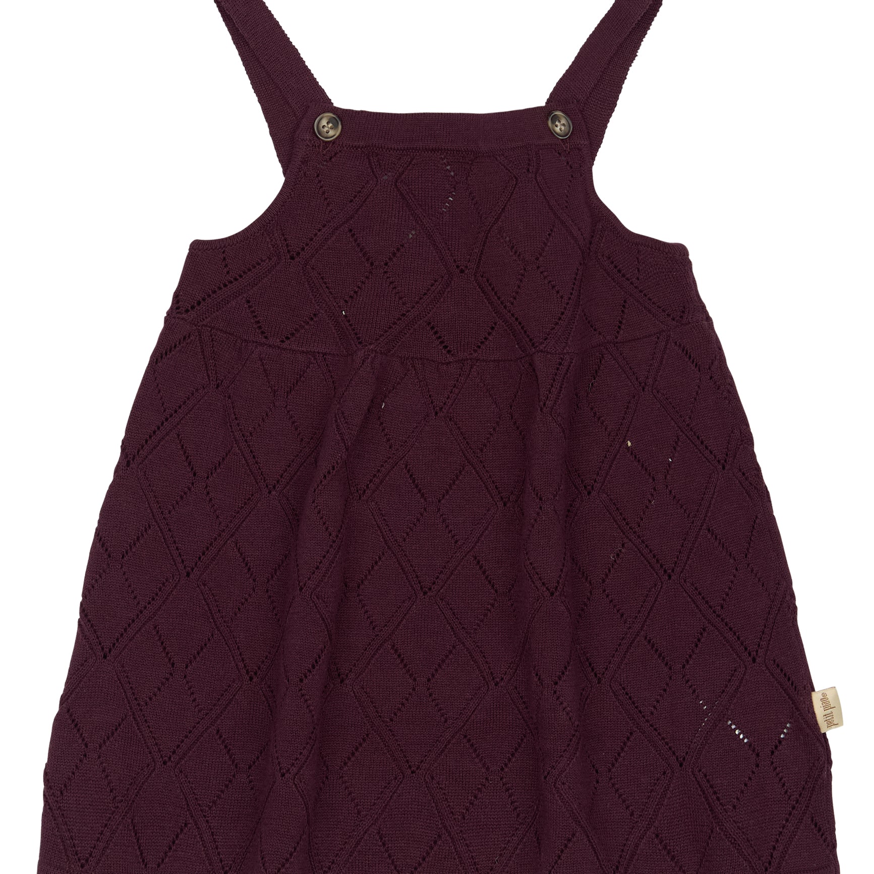 Petit Piao Dalia knit dress dark grape