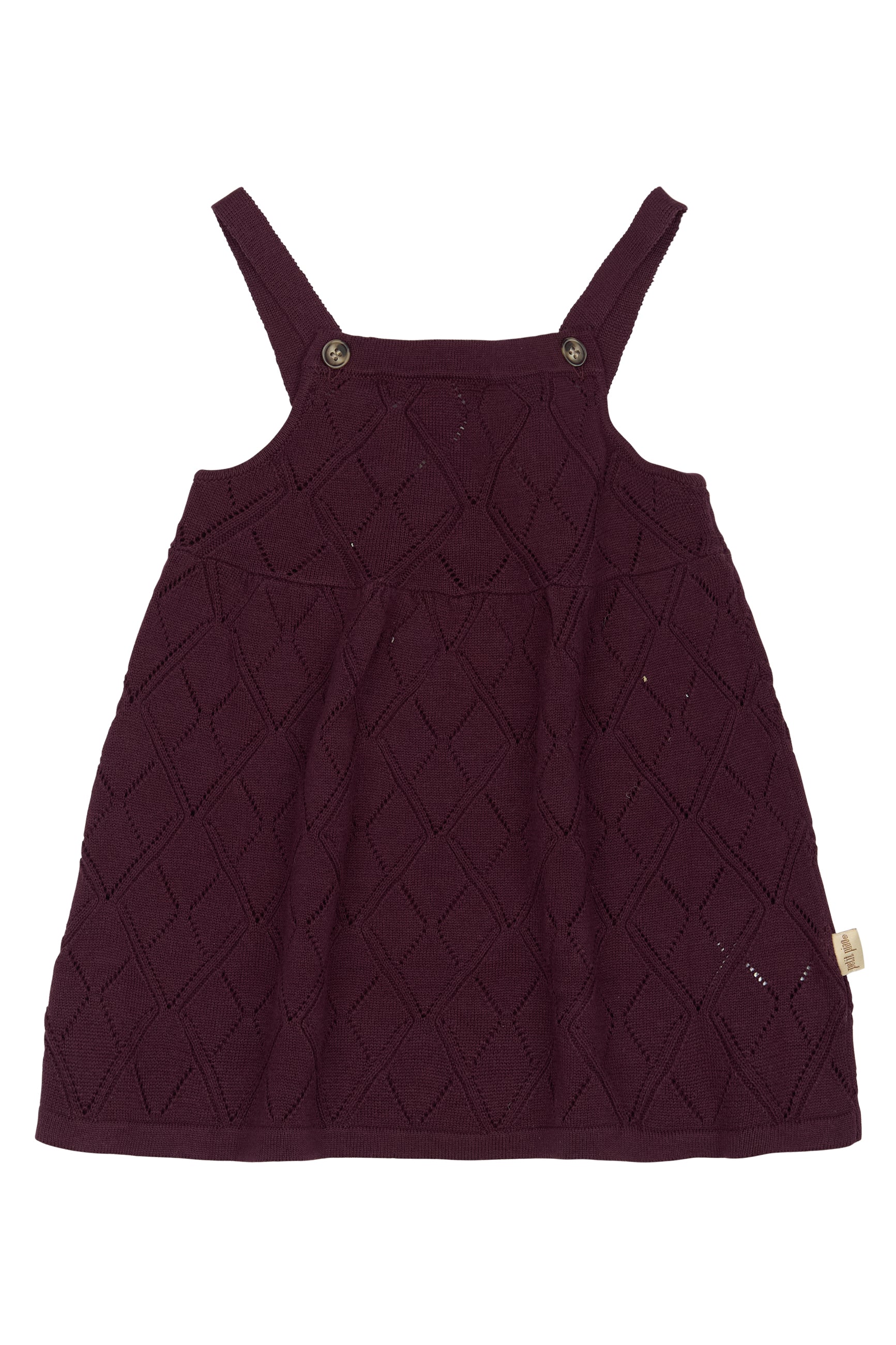 Petit Piao Dalia knit dress dark grape