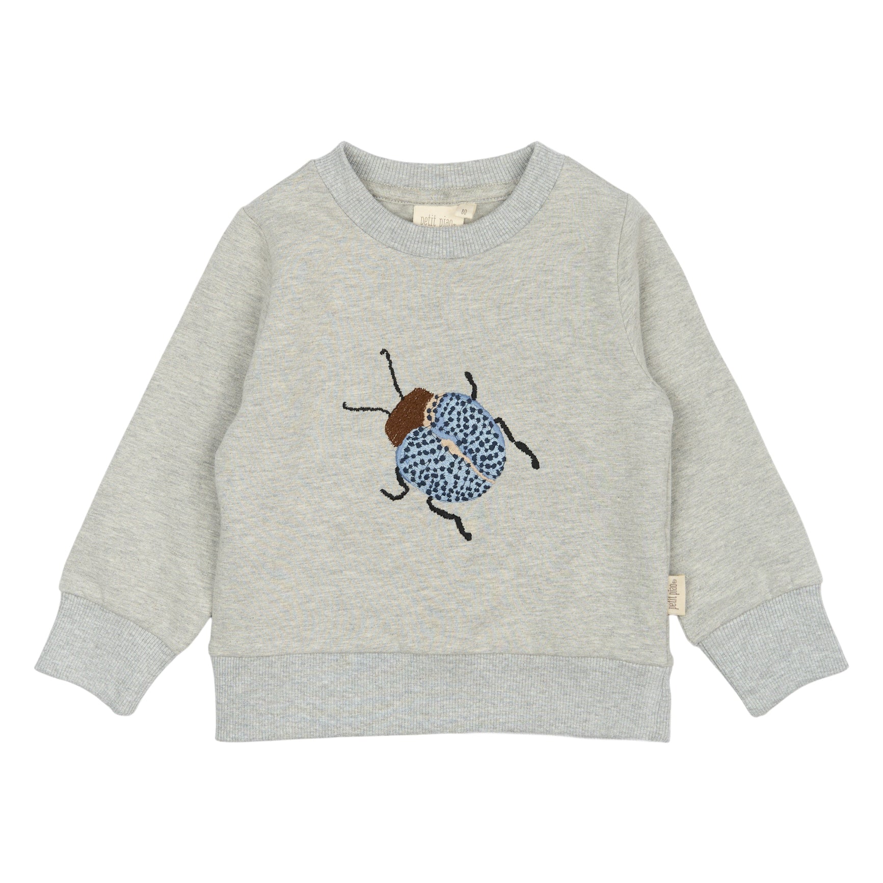 Petit Piao sweater grijs