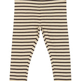 Petit piao legging gestreept bruin