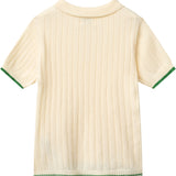 copenhagen colors rib knitted t-shirt beige