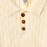 copenhagen colors rib gebreide polo beige