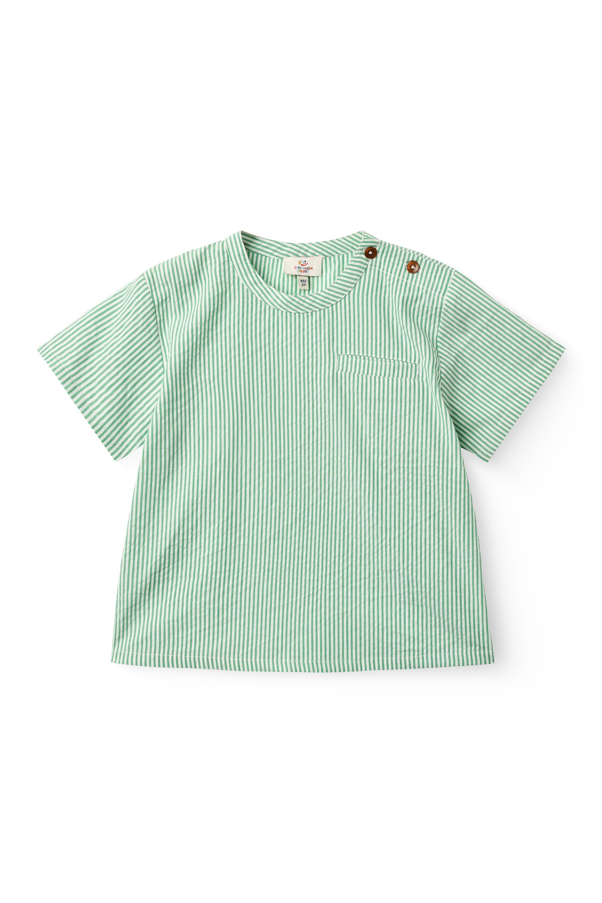 copenhagen colors gestreept groen shirt jongens 