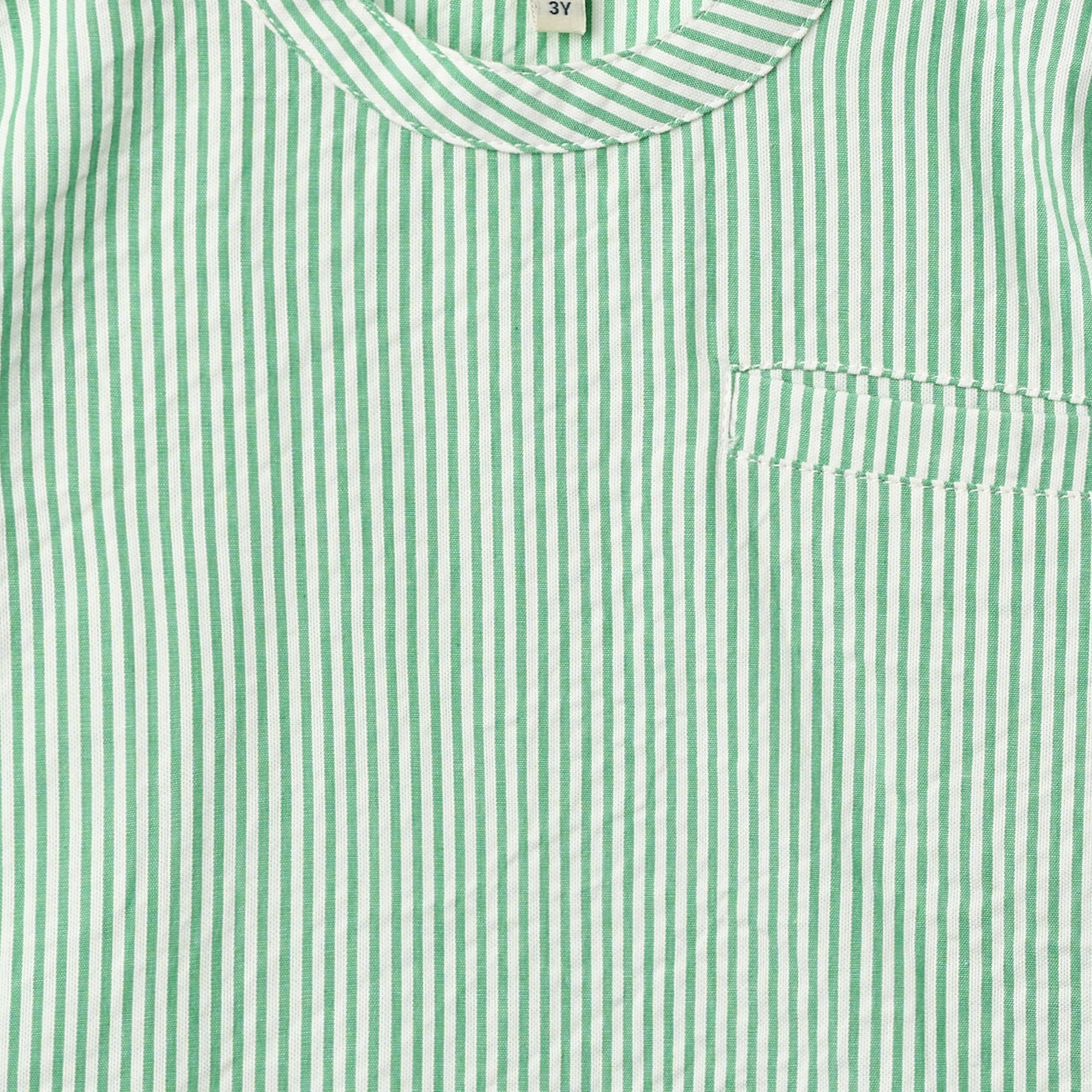 copenhagen colors gestreept groen blouse jongens 