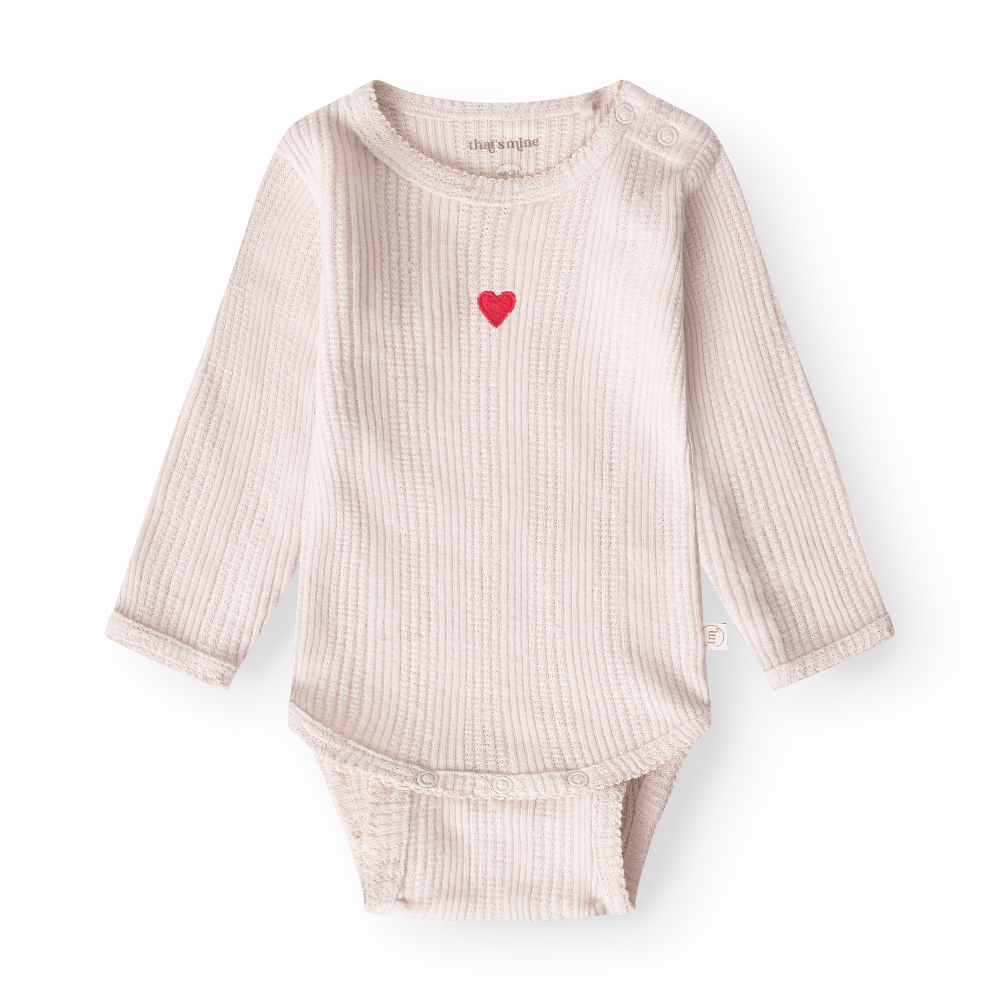 that's mine romper beige rood hart