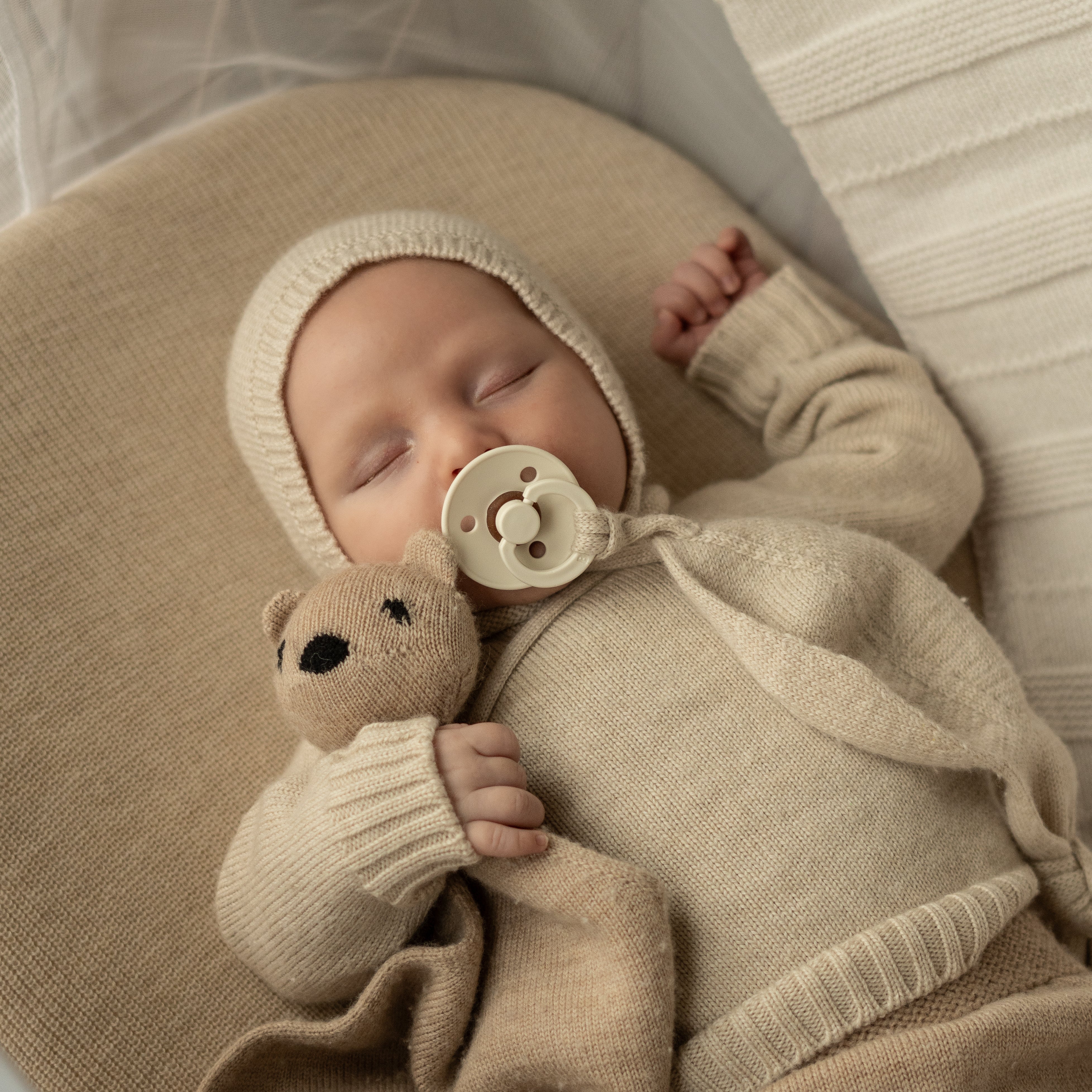 Hvid Teddy Tokki - Nichi Baby Store