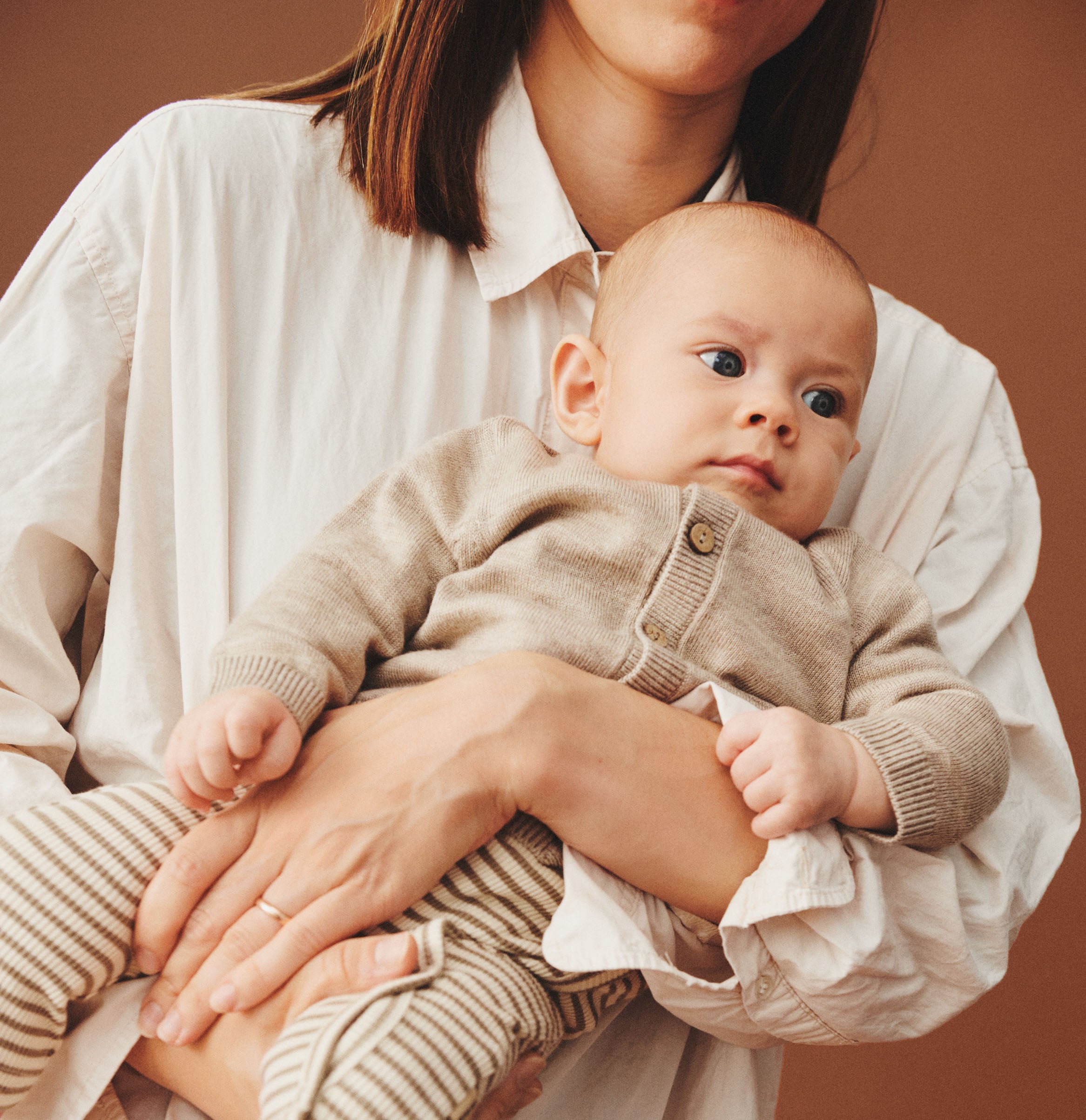 Wheat Silas legging streepjes beige