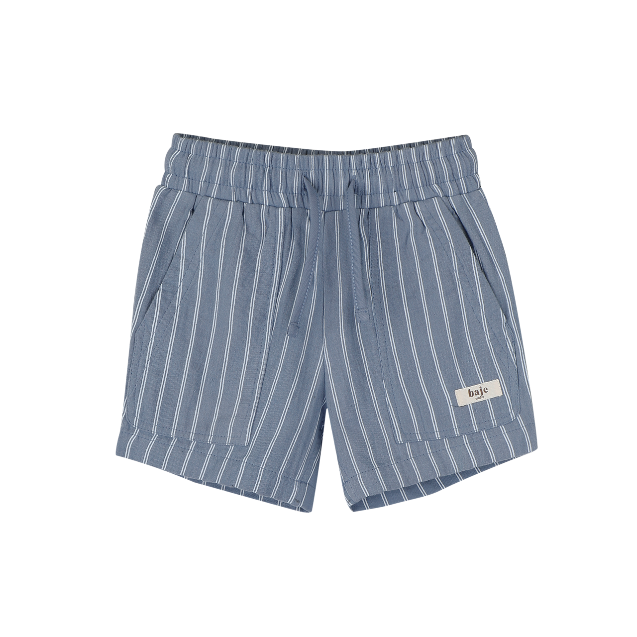 baje studio Mathieu short blauw wit gestreept