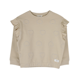 baje studio Vitoria hartjes trui beige meisjes