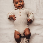 baje studio gebreide romper zalain beige