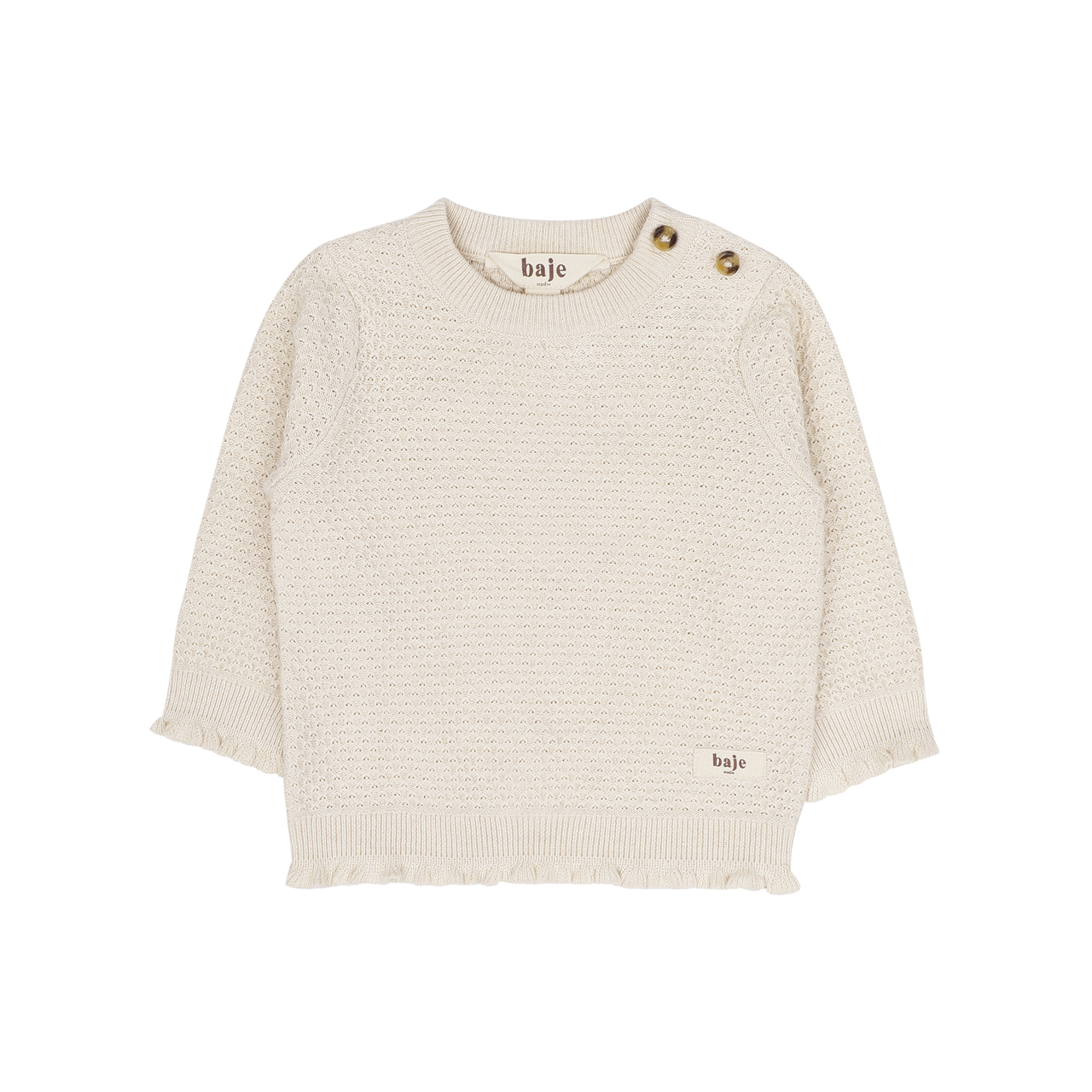 baje studio lexy trui gebreid beige