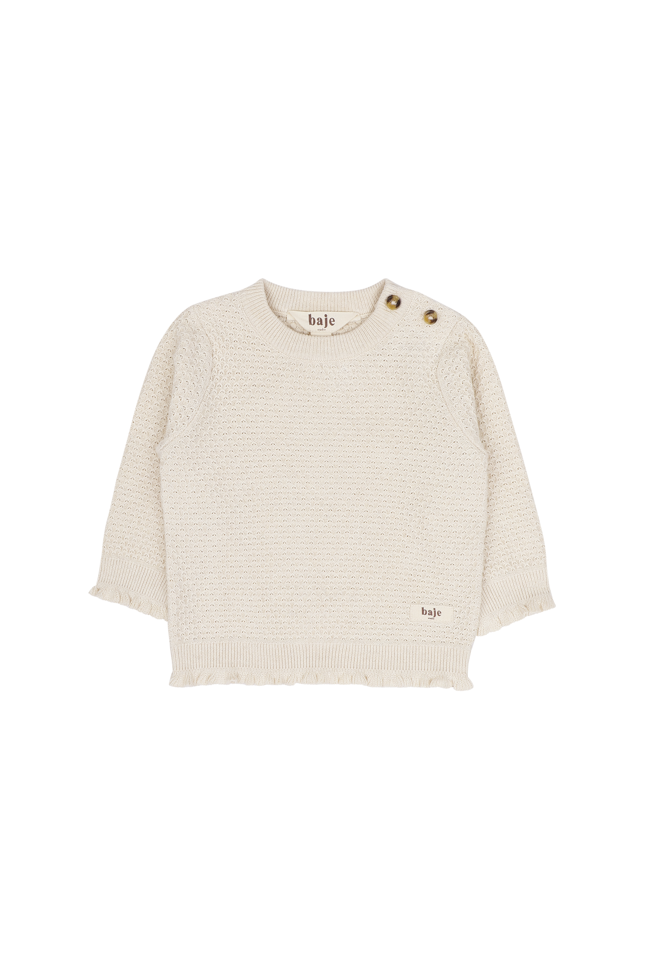 baje studio lexy trui gebreid beige