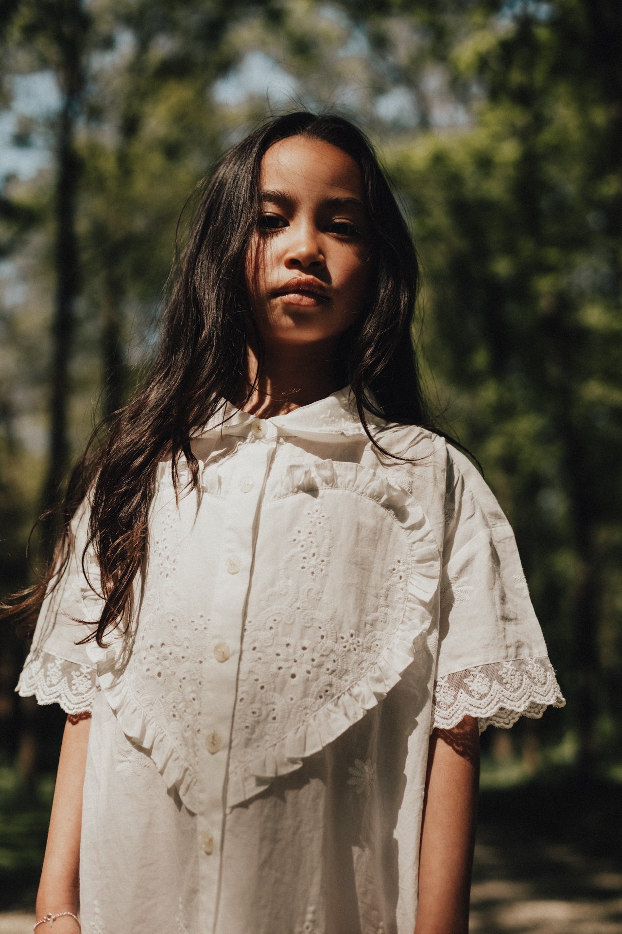 baje studio lous jurkje meisjes wit zomer