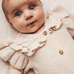 baje studio lousy romper met ruffles en korte mouwen