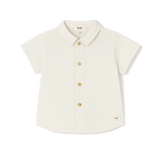 baje studio macio blouse korte mouwen linnen