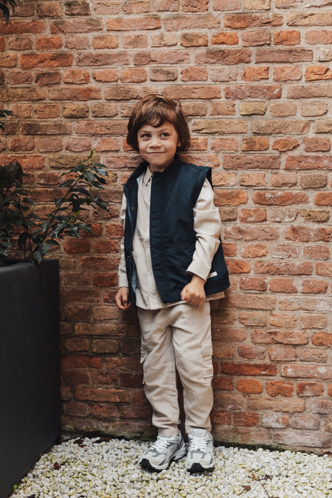 baje studio makai linnen broek set beige