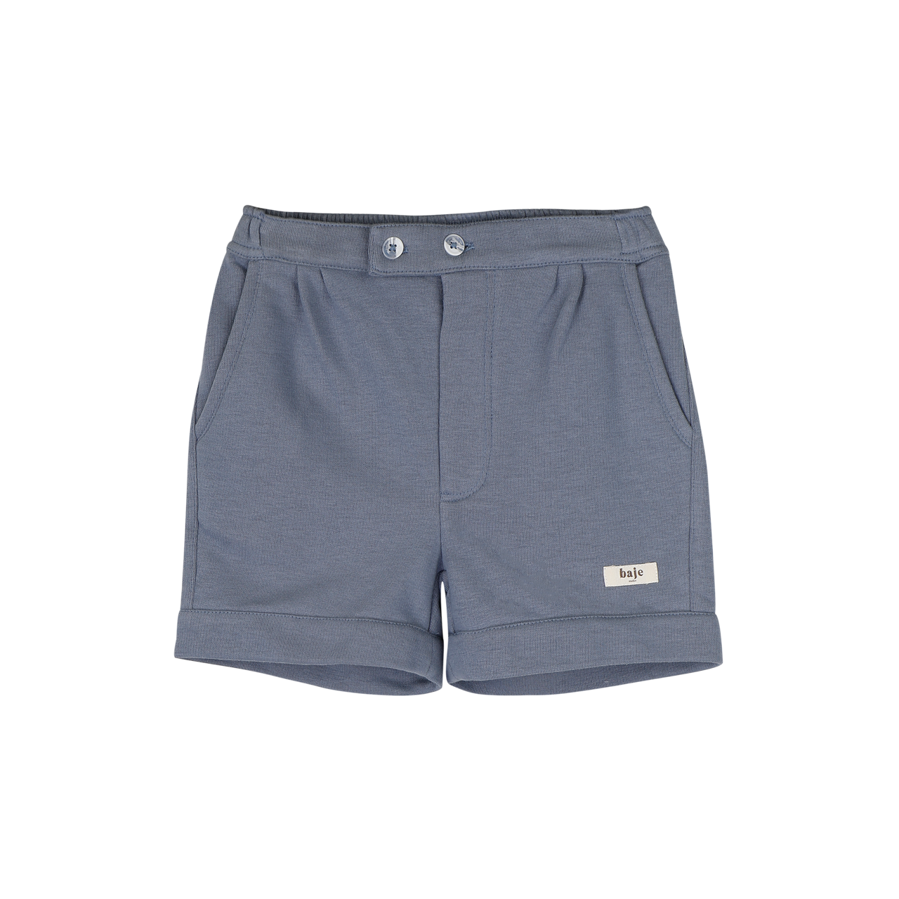baje studio mino sweat short broekje jongens donkerblauw
