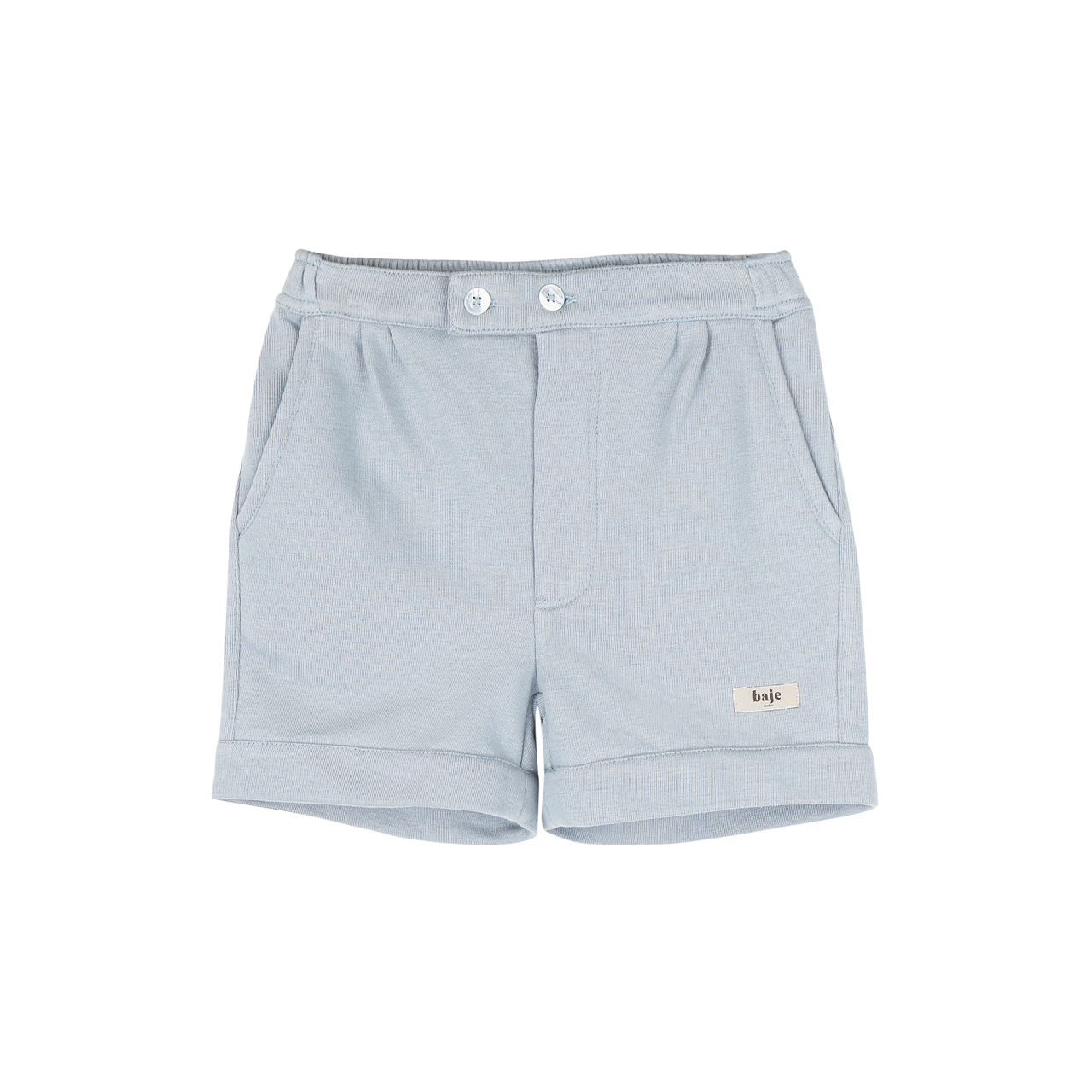 baje studio mino sweat short broekje jongens lichtblauw