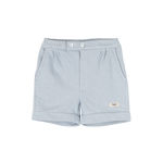 baje studio mino sweat short broekje jongens lichtblauw