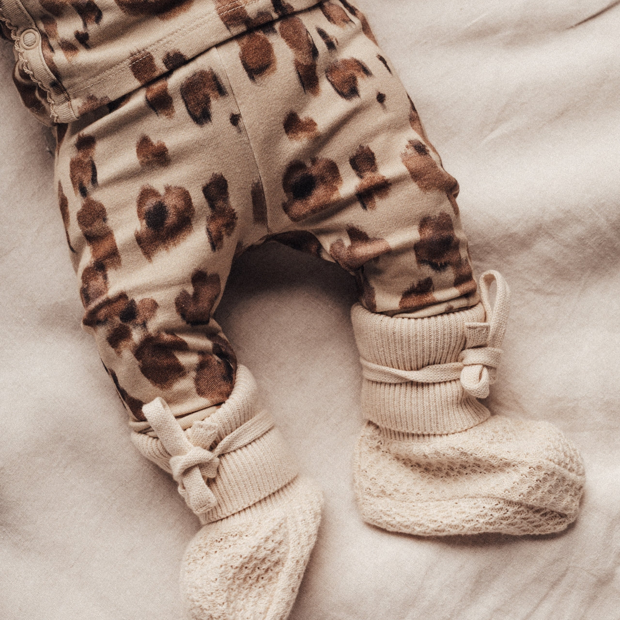 baje studio nevada legging meisjes beige bloemen