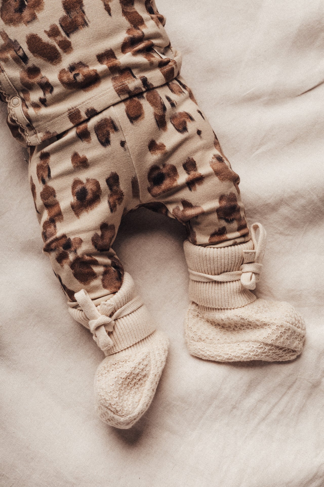 baje studio nevada legging meisjes beige bloemen