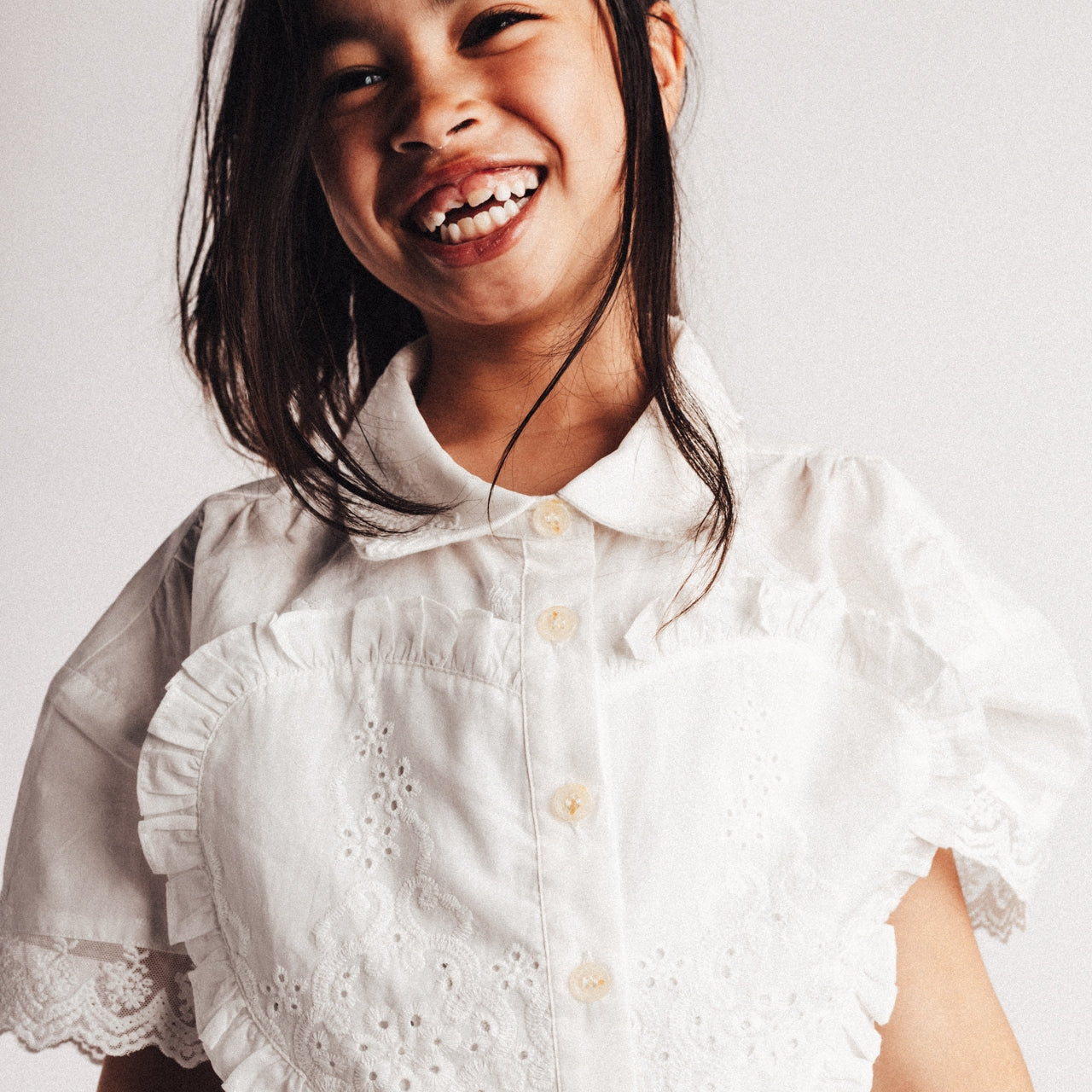 baje studio witte louni blouse met hart