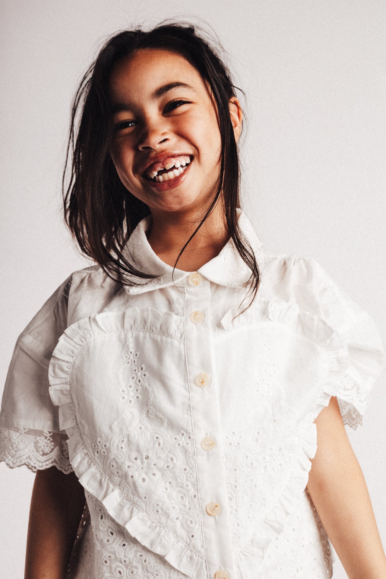baje studio witte louni blouse met hart